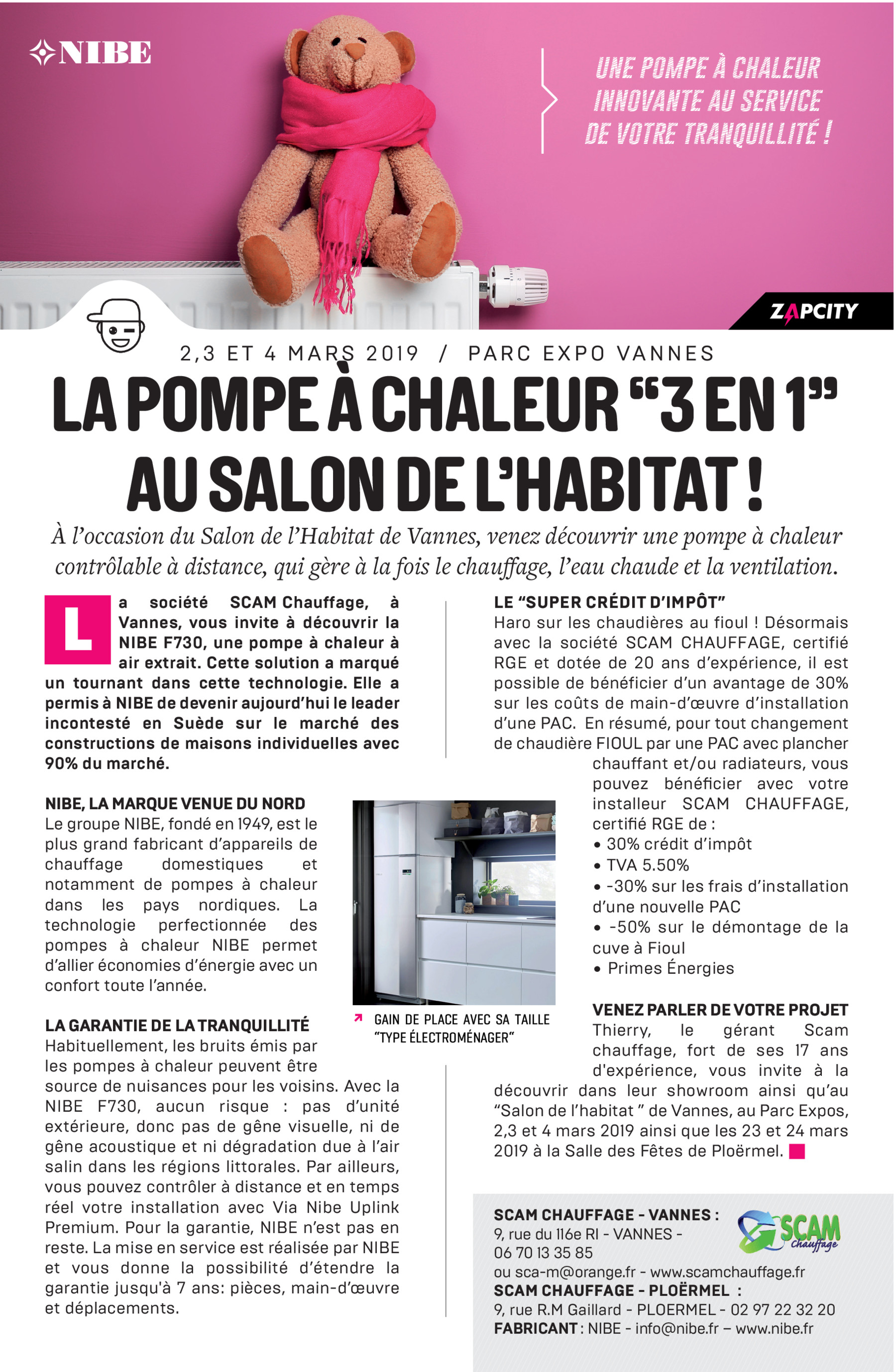 chauffage salon vannes